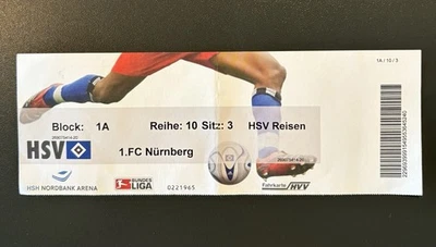 Football Ticket Bundesliga 1 - Match Hamburger SV - FC Nürnberg 22.09.2007 - Bild 1 von 3