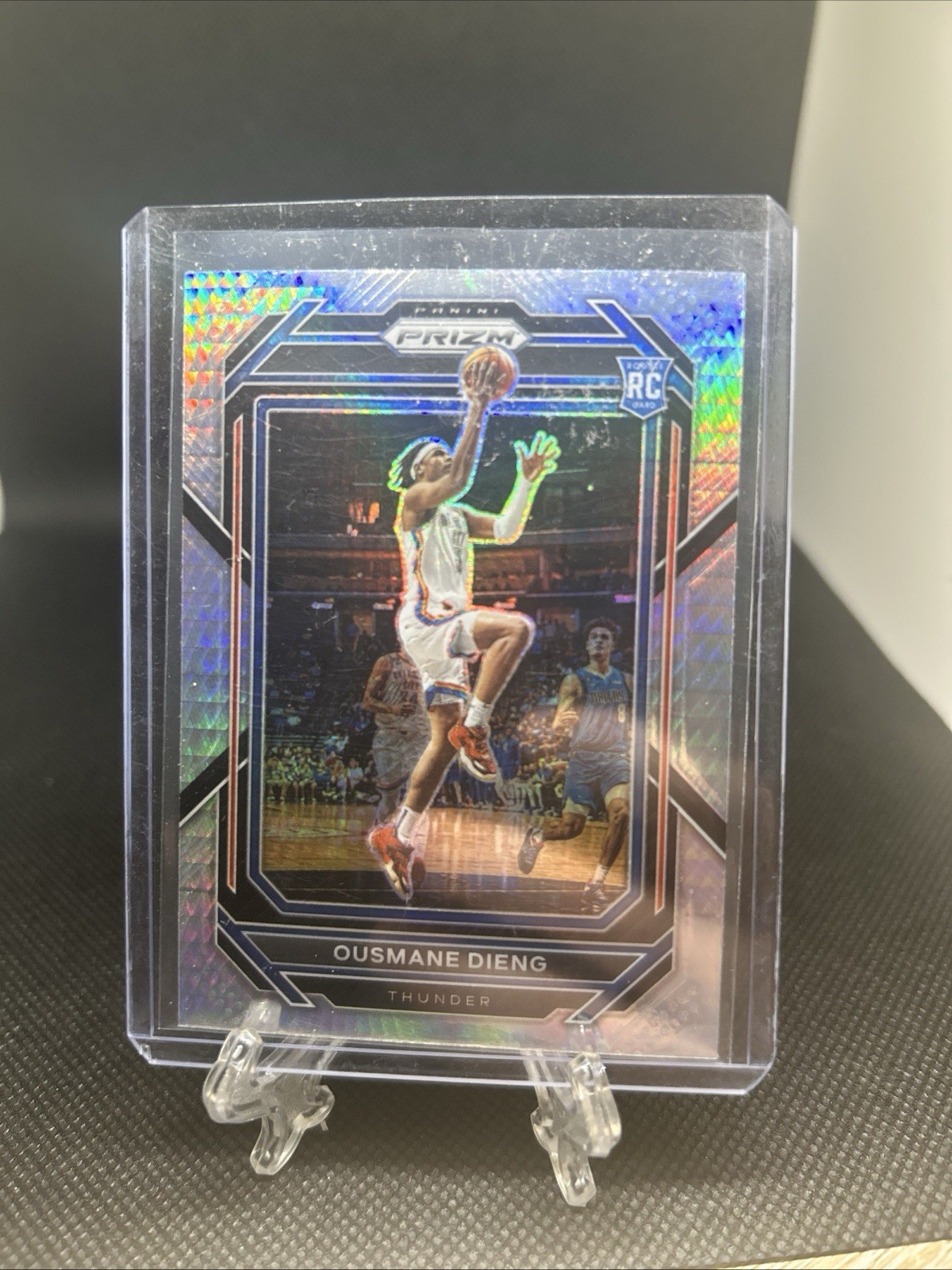 Ousmane Dieng 2022-23 Prizm RC #224 Silver Pulsar Prizm Rookie Thunder