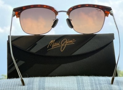 Maui Jim Kalaunu MJ 629 10 Silver Titanium Tortoise Frame, Bronze