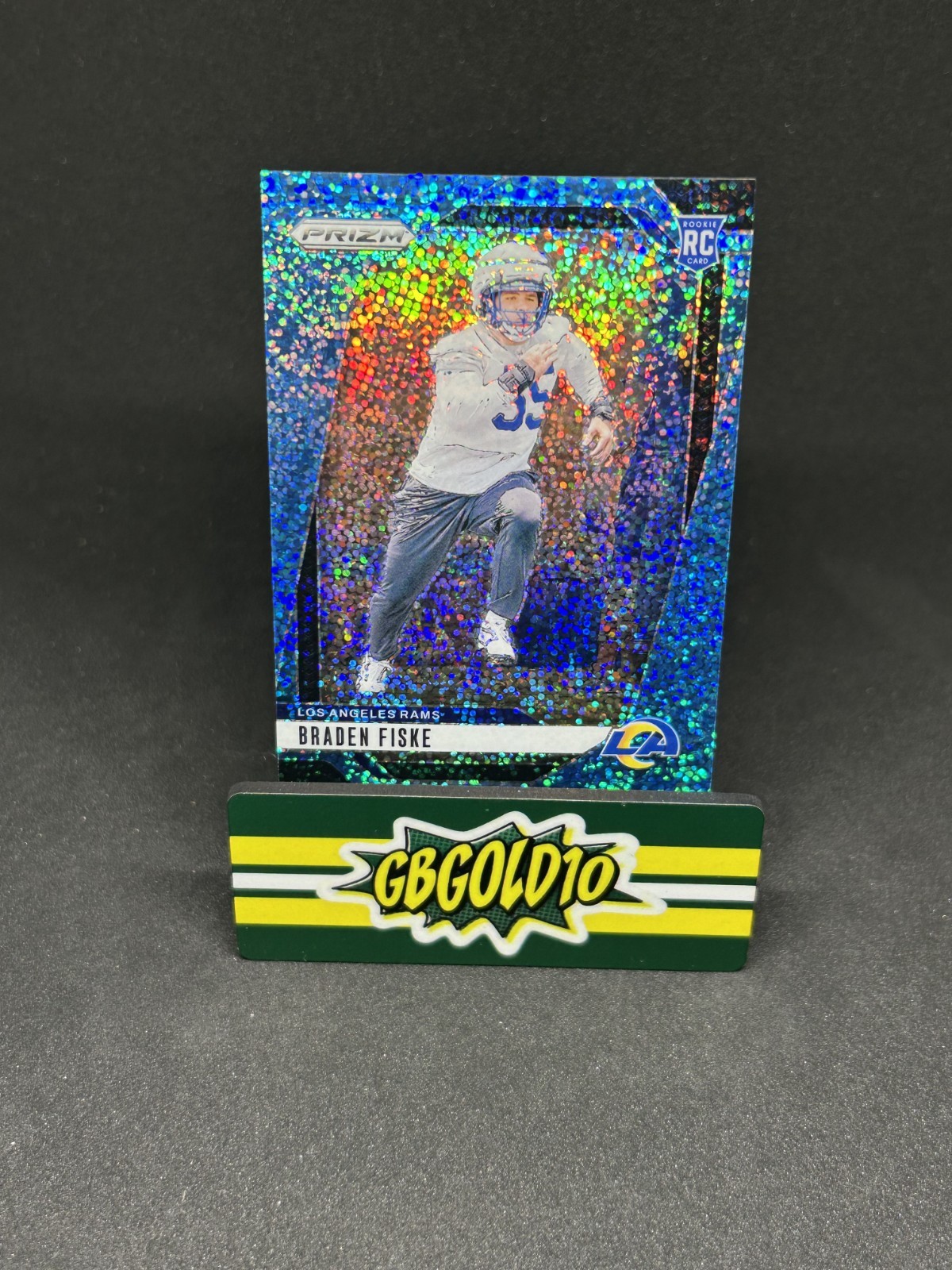 2024 Panini Prizm - Rookies Braden Fiske #310 Blue Sparkle Prizm /96 (RC)