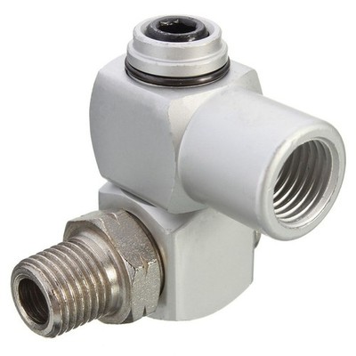 Universal 360 Swivel 1/4'' BSP Hose Connector Adapter Flow Aluminum Tool Hot