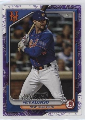 2024 Bowman Purple Pattern 50/199 Pete Alonso #72 15gm