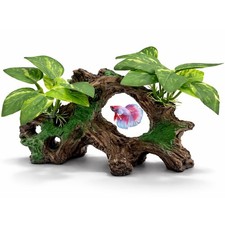 Aquarium Decorations Cave Silk Aquarium Plants Betta Fish Tank Decor Ornament...