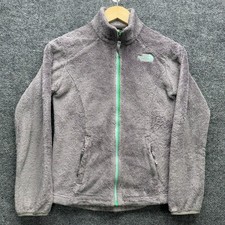 The North Face Fleece Jacket Girls Size M 10/12 Pink Zip Up Cozy Warm