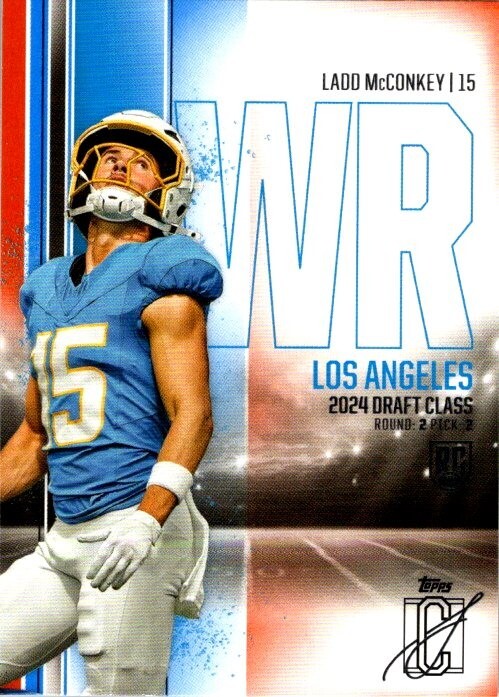 2024 Topps Signature Class LADD MCCONKEY Orange & Blue #135 (RC)