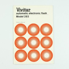 Vivitar 283 Automatic Flash - Original Instruction - English Only Manual Booklet