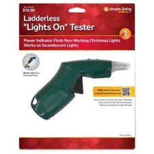 2-in-1 Ladderless Christmas Tree Light Tester for Incandescent String Lights NEW