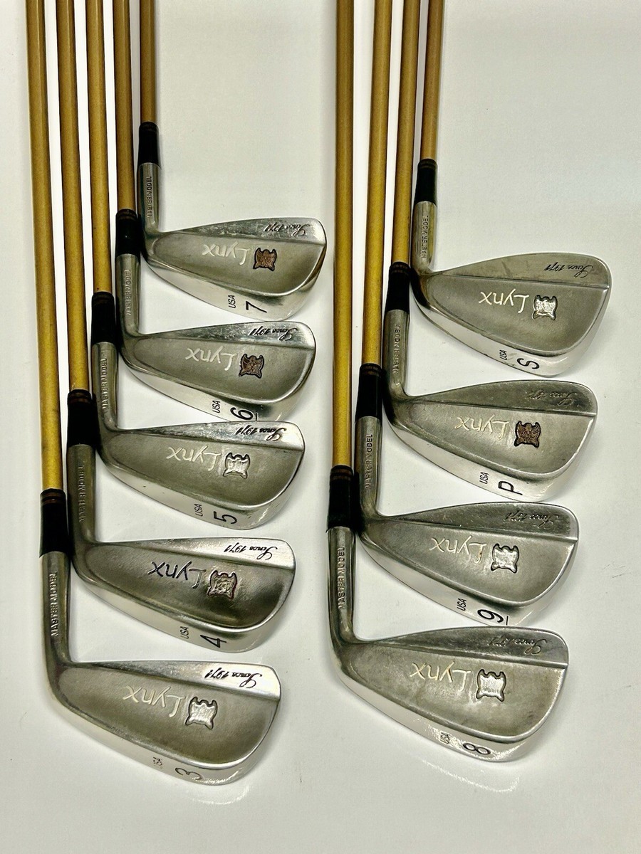 Set De Fers De Golf LYNX Master USA - 4-PW-SW - Lames, Acier, Droitier - Occasion Bon état
