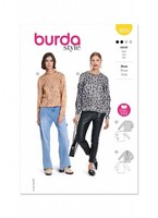 Burda 5878 Bluse Top Misses NäHen Muster GrößEn 8 - 18 FäHigkeit: Super Einfach