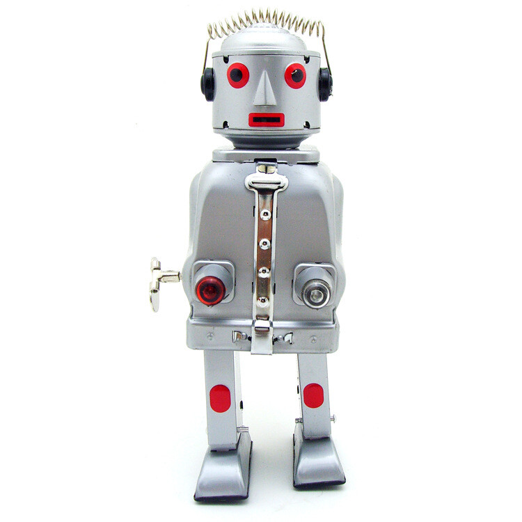 MS645) Mr. Robot The Mechanical Brain Robot électrique en tôle (marcheur