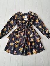 Zara Printed Dress With Frills ZARA 2157/254 Size XS BNWT