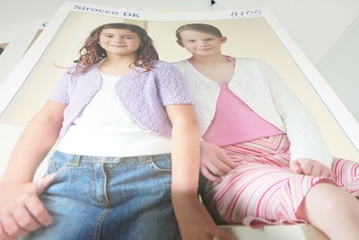 Stylecraft  Knitting Pattern 8100 Sirocco DK Girls Boleros 20-30''