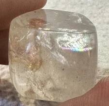 AT3 Included Quartz 113.85ct 26x26x20mm, Ironite Limonite Rainbow Free Form