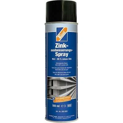 TECHNOLIT Zinkausbesserungs-Spray 0,5l hellsilber Zinkspray Zinkfarbe Rostschutz