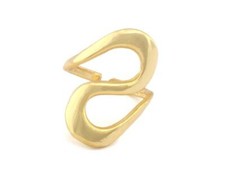 Adjustable Ring 29mm Gold Plated Brass 18mm 8US inner size 3293