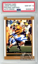 Jason Witten 2003 Topps Draft Autograph Rookie Card #127 PSA/DNA 10