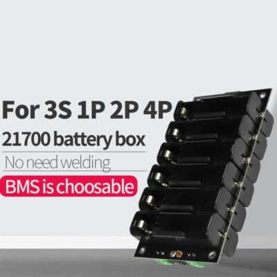 BMS PCB 3S Power Bank Case Battery Holder 21700 Storage Box Balance Circuits