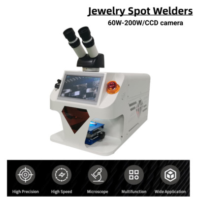 60W-200W Jewelry Spot Welders CCD Micro Precision Laser Soldering Machine