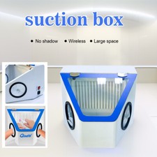 Dental Lab Sandblasting Dust-proof Case Shadowless LED Vacuum Dust Collector USA