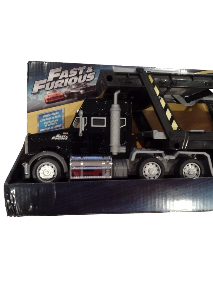 Rare Mattel Fast & Furious Mega Diesel Hauler Black Hot Wheels Truck 2016 HTF - Image 2 of 4