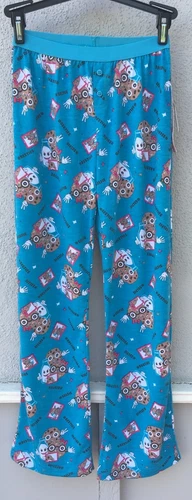 $38 NWT So Nikki Brand Blue Milk And Cookies Design Pajama Pants Girls 