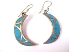 Earrings Silver 925 with Turquoise, 7.7g