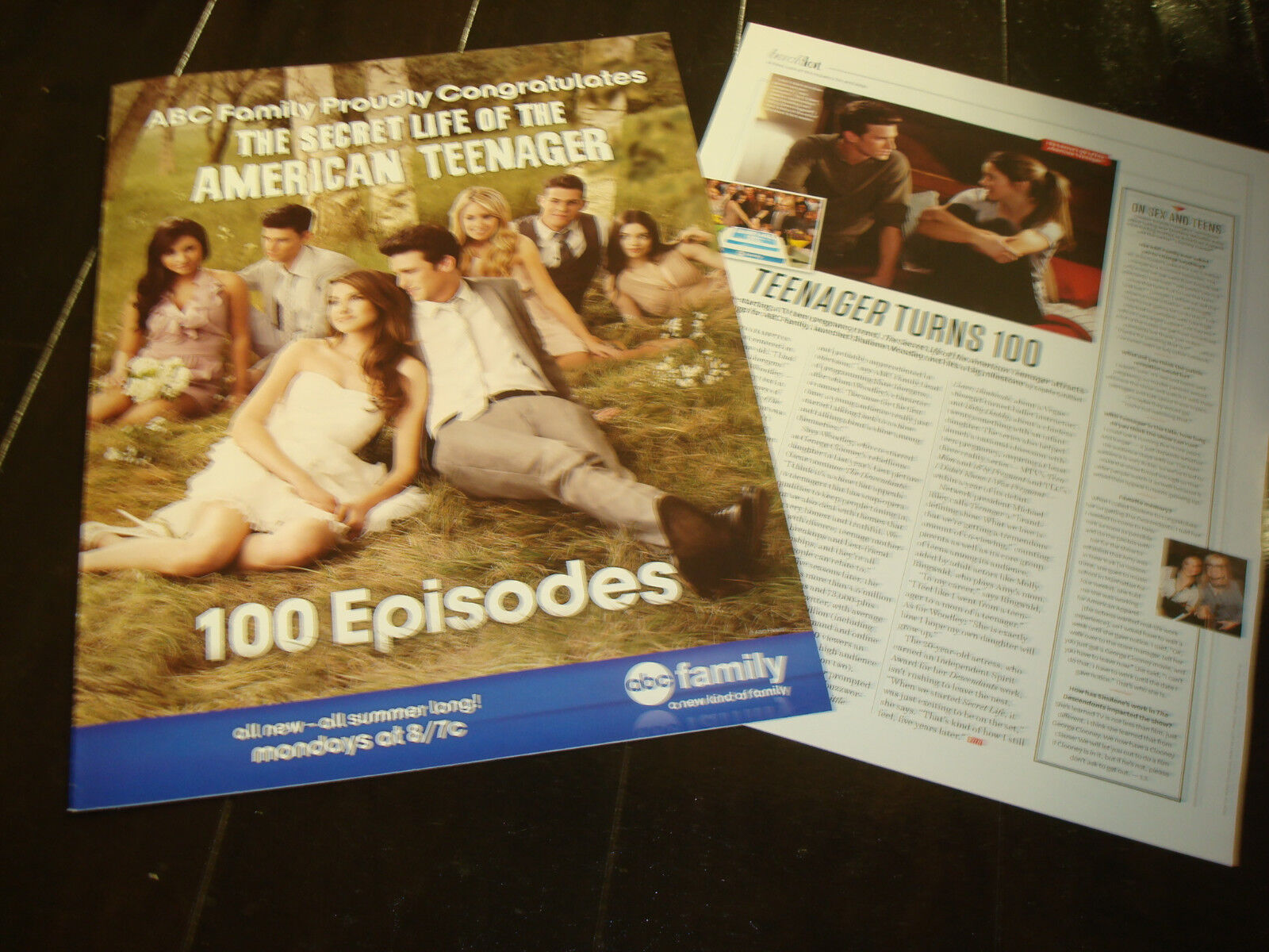 THE SECRET LIFE OF THE AMERICAN TEENAGER 100th eps ad article, Shailene Woodley eBay picture pic