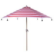 Patio Umbrella In Ruby Hampton Bay 9 Ft Steel Crank And Tilt Weather Resistant For Sale Online Ebay