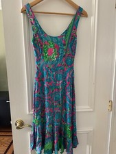 VERSACE JEANS COUTURE FLORAL SLEEVELESS RUFFLE  DRESS SIZE 26 40