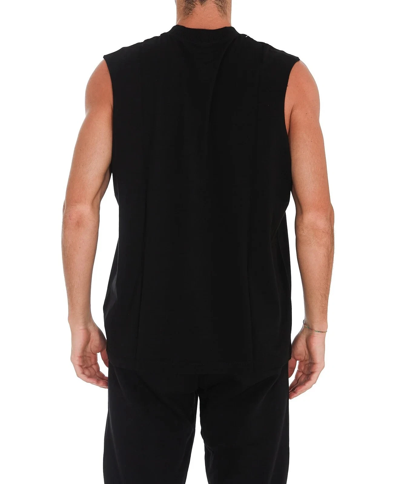 Canotta Marcelo Burlon Collana Piuma Nera Taglia M FW21 $290