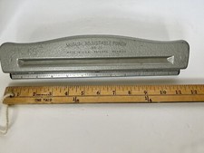 VTG Office Hole Punch 1950s Adjustable