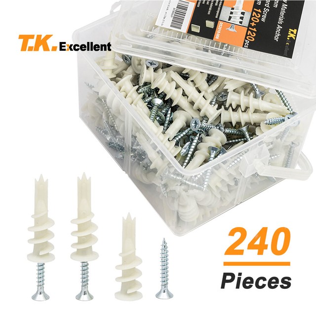 Wall Anchors / Molly Bolts for Drywall, etc. Heavy Duty 120+ Pieces