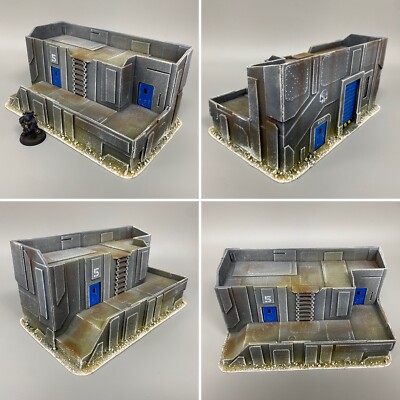 Kill Team Terrain Bunker Comando Militare Per Wargame - Terreno Da Tavolo Per Battletech, Warhammer 40k E Altri Giochi Warhammer Scenery