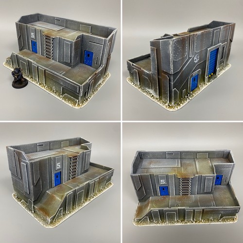 Kill Team Terrain Bunker Comando Militare Per Wargame - Terreno Da Tavolo Per Battletech, Warhammer 40k E Altri Giochi Warhammer Scenery - Foto 9