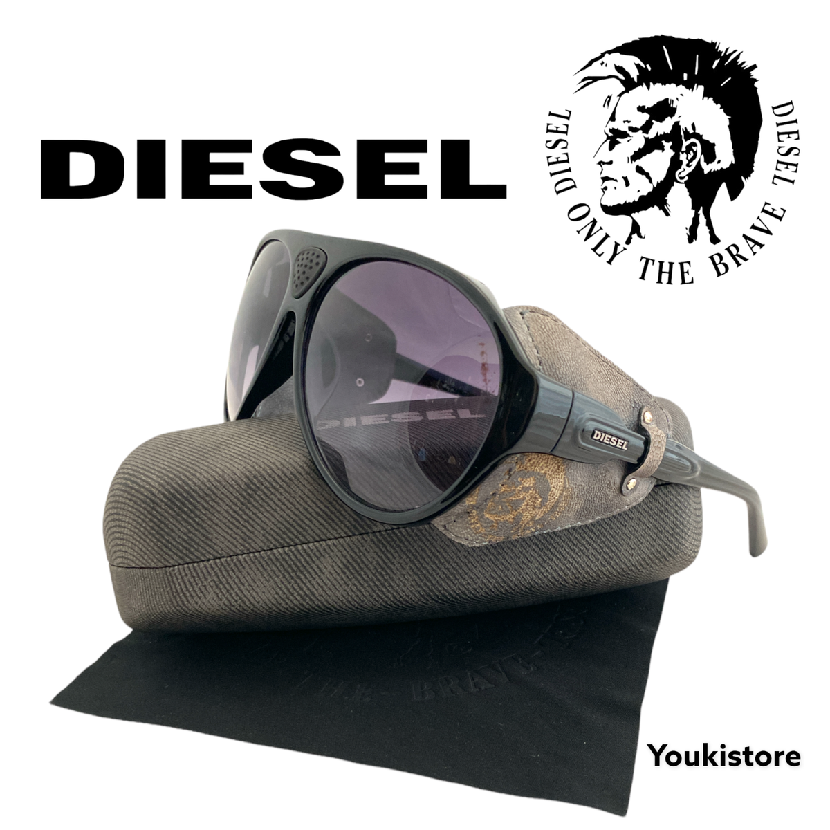 DIESEL occhiali da sole DL 0028 01W 61 13 135 Super RARE DIESEL occhiali da sole DL 0028 01W 61 13 135 Super RARE