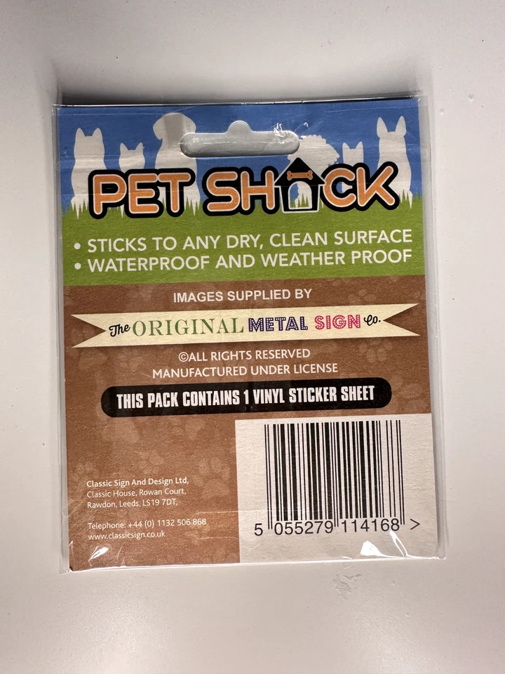PET SHACK - "POODLE" - VINYL STICKER - DOG/PUPPY – SAME DAY UK POSTAGE - Image 2 of 2