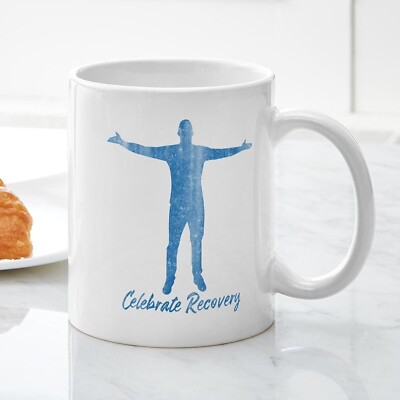 Celebrate Recovery Motivational Coffee Mug   Uplifting Gift for Healing, Support