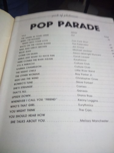 Pick Of Platinum Pop Parade Music Book Piano Guitar Lyrics 21 Contemporary Favor - Picture 3 of 12