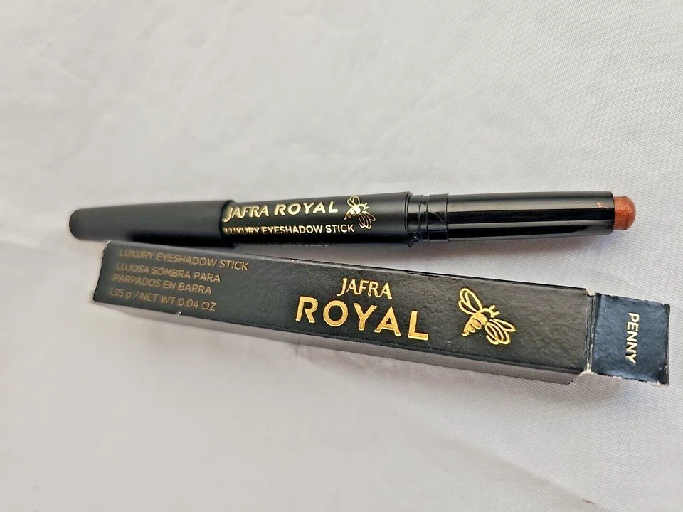 Juego de sombras de ojos Jafra cobre y dorado metálico con spray de brillo dorado y paleta de 3 colores Foto 4 de 4