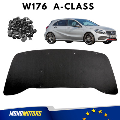 BONNET INSULATION MAT BONNET INSULATION SOUND INSULATION MAT FOR MERCEDES W176 + CLIPS