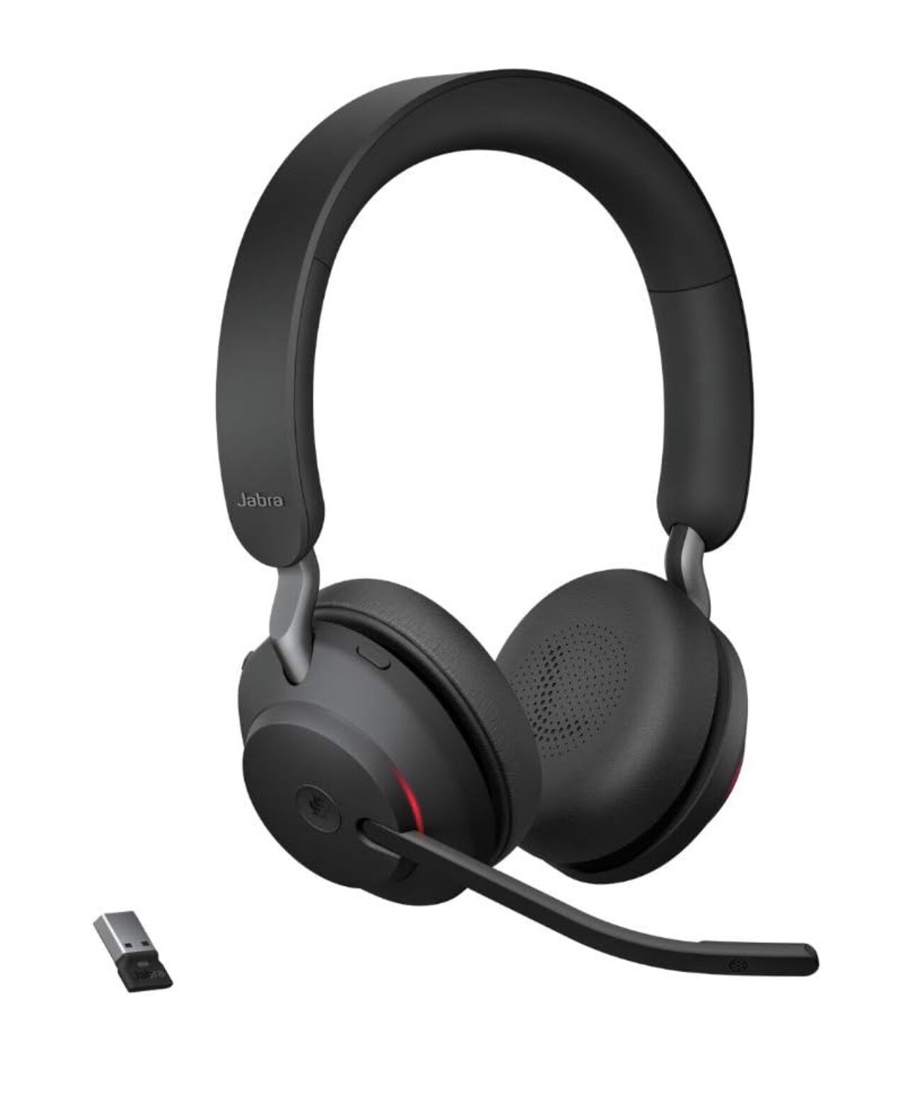 Jabra Evolve2 65 MS Stereo Bluetooth Ohraufliegende Kopfhörer - Schwarz USB-C