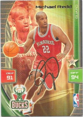 Adrenalyn Karte 2009 - Milwaukee Bucks - Michael Redd - Autogramm