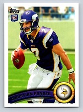 Christian Ponder 2011 Topps #238a Minnesota Vikings RC