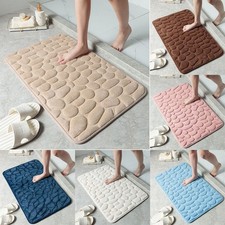 Bathroom Mat Memory Foam Super Soft Toilet Washable 1pc 40 60cm Absorbent