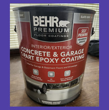Behr Premium 1 Gal. Slate Gray Floor Paint Ep...
