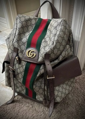 Gucci Supreme Monogram Ophidia Backpack