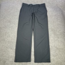 Nike Golf Flex Hybrid Pants Mens 32x30 Standard Fit Straight Gray Woven Logo