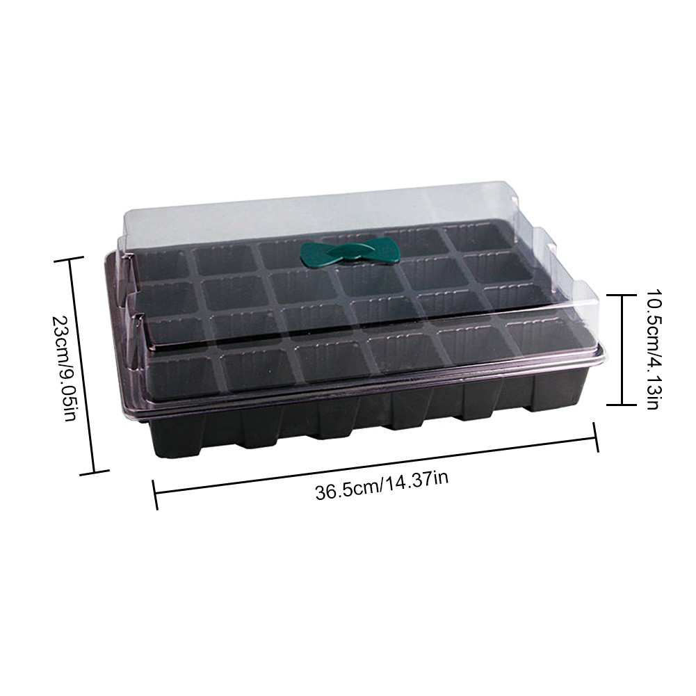 3 Pack 24 Cells Nursery Tray Plastic Flower Garden Nursery Pot Planting