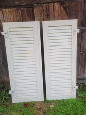 1 Paar Fensterladen - Aluminium - gebraucht - Höhe 137 cm - Breite 54,5 cm