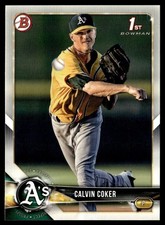 2018 Bowman Draft Calvin Coker Oakland Athletics #BD-92
